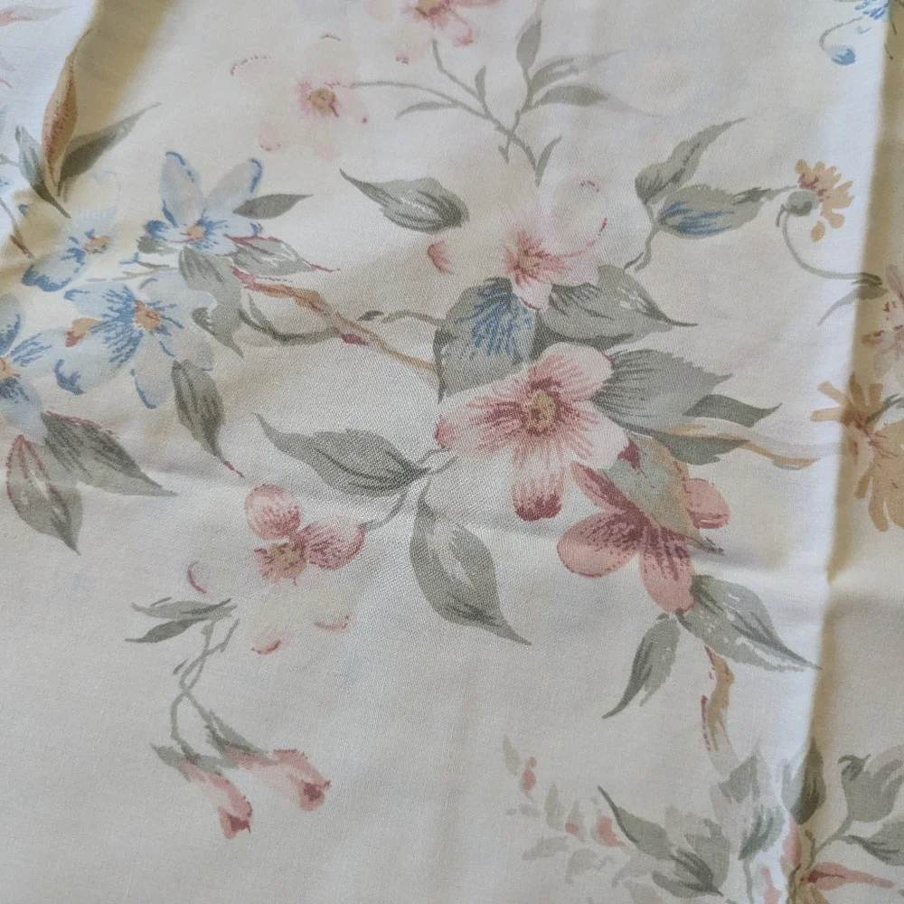 Vintage JCPenney Percale Floral Pillowcase Set With Ruffle